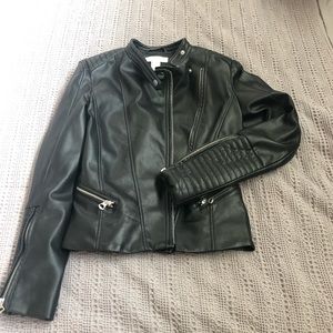 H&M Black Moto Jacket Size 2